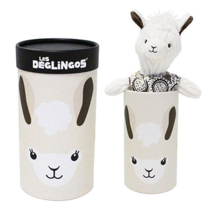 Knuffel in koker, de jonge lama 33 cm