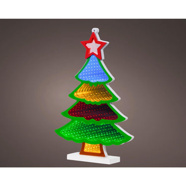 Lumineo infinity lights kerstboom led acryl 5x21,5x32cm