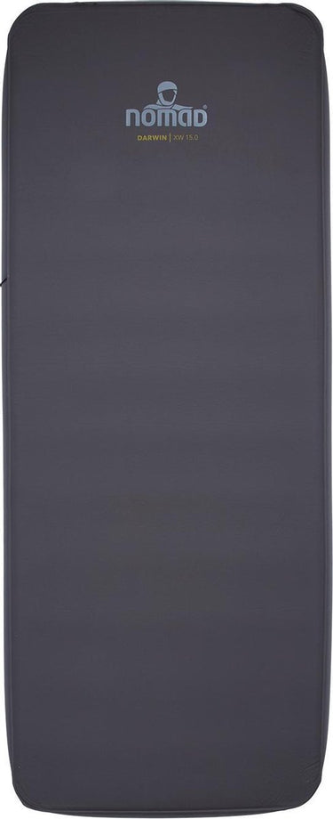 Nomad ® darwin xw 15.0 slaapmat zelfopblazend | 198 cm x 77 cm | donkergrijs | 15 cm dikte | lichaamsvormend | comfortabel kamperen