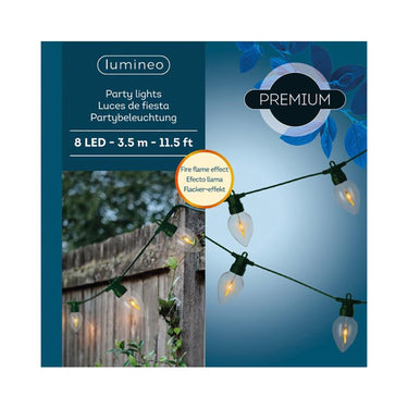Lumineo led partylight fireflame effect l350cm outdoor startset