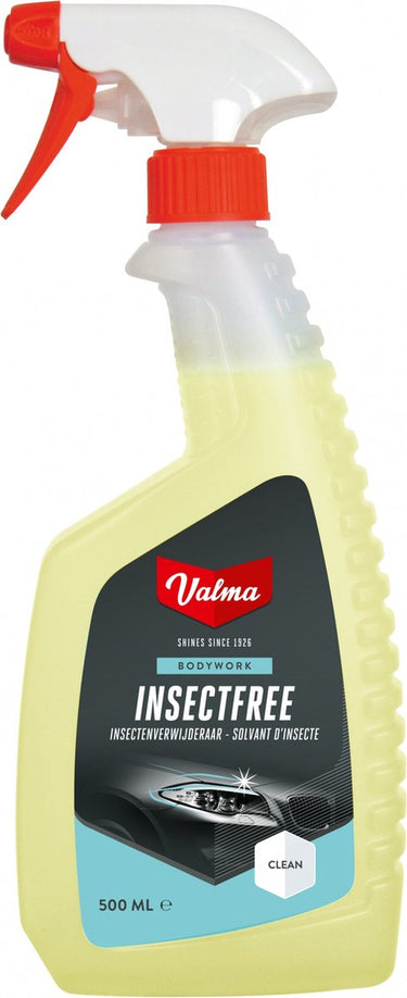 Valma insectfree – effectieve insectenverwijdering - voor gebruik op kunststof, glas, lakwerk en chroom - veilig voor polycarbonaat koplampen - eenvoudig in gebruik - 500ml