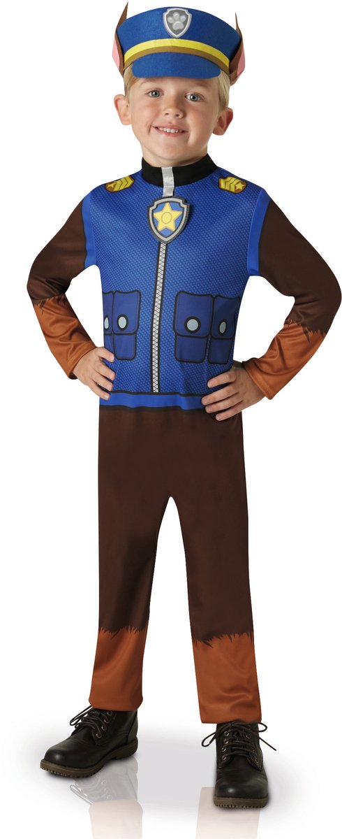 Rubies - paw patrol chase verkleedkleding - maat 92 104