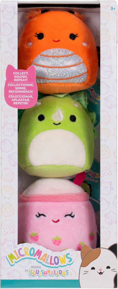 Load image into Gallery viewer, Squishmallows knuffel pluche - micromallows mony, tristan, victoria - 3dlg.
