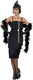 Smiffys - flapper kostuum - m - zwart