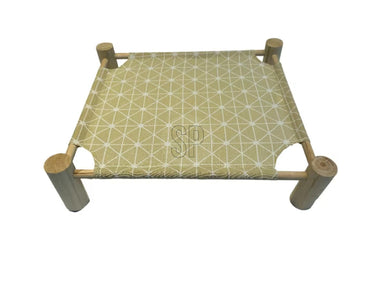 Pets collection dierenbed met hout onderstel 53x48x13cm max15kg