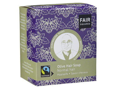 Fair squared shampooblok - normaal haar - olijf - 2 stuks à 80 gram.