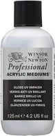 Winsor newton professional acrylic medium uv vernis glans 125ml