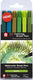 Sakura koi coloring brush pen set botanical | 6 kleuren