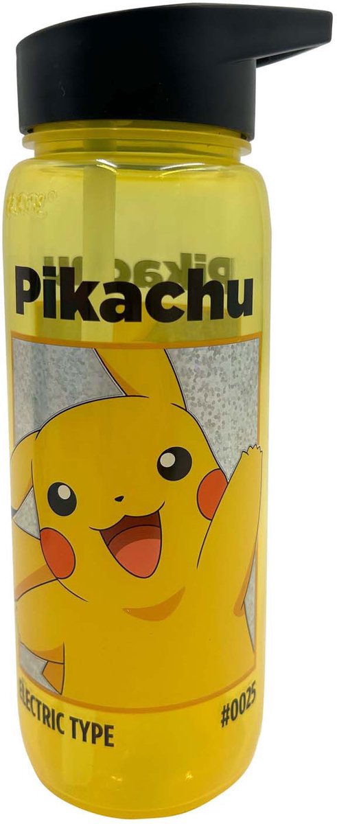 Load image into Gallery viewer, Pokémon pikachu drinkfles geel - 600 ml. met drinktuit
