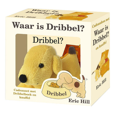 Centraal boekhuis cadeauset met waar is dribbel en knuffel