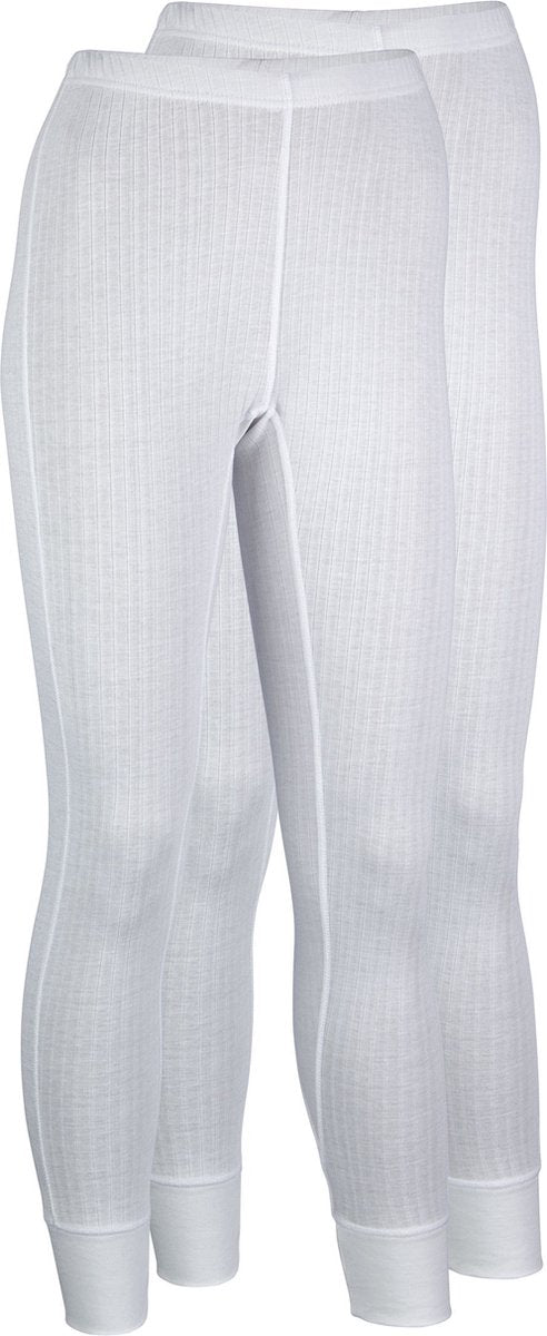 Avento thermobroek - vrouwen - 2-pack - wit - maat 40