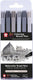 Sakura koi coloring brush pen set urban | 6 kleuren