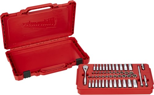Load image into Gallery viewer, Milwaukee accessoires milwaukee ratel + doppen set 1 4 drive 28 pc ratchet + socket set metric - 4932464943
