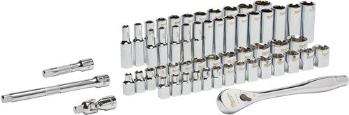 Milwaukee accessoires 3 8” ratel en doppenset | metrisch | 56-delig - 4932464946