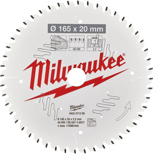 Load image into Gallery viewer, Milwaukee accessoires cirkelzaagblad p w 165x20x2,2x48atb - 4932471295
