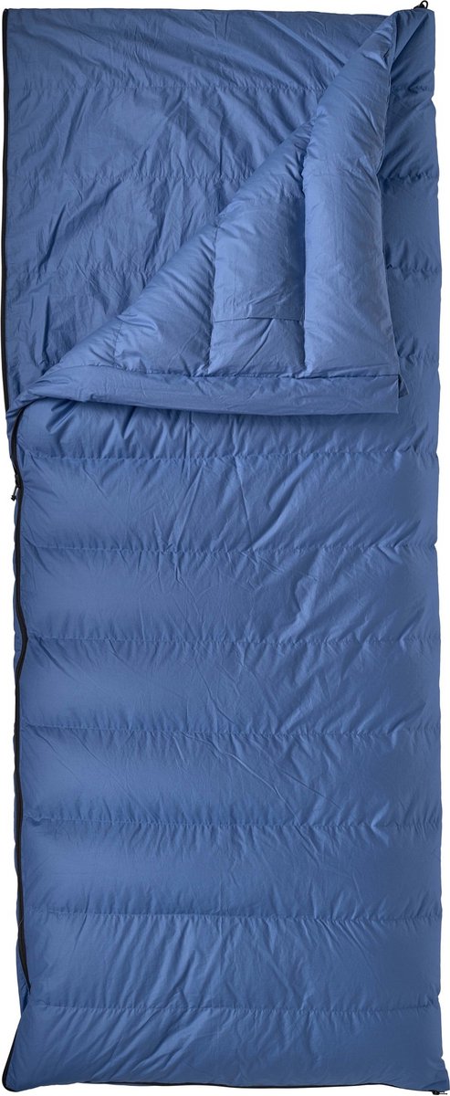 Lowland outdoor donzen slaapzak - companion cc xxl - katoen - 220 x 200 cm - blauw