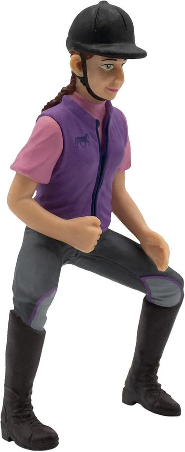 Bullyland 62728 – speelfiguur - moderne paardrijdster julia – ca. 10 cm – levensecht en detailrijk vormgegeven – ideaal als educatief speelfiguur, decoratie of klein cadeautje voor kinderen vanaf 3 jaar.