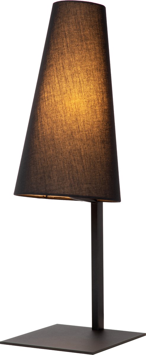 Lucide gregory - tafellamp - 1xe27 - zwart