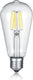 Trio kolben - lichtbronnen - transparant helder - e27 - 6w - 2700k - 600lm