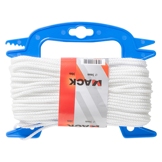 Mack 1013961 - multilon touw wit haspel 3mm 30m | 5 stuks