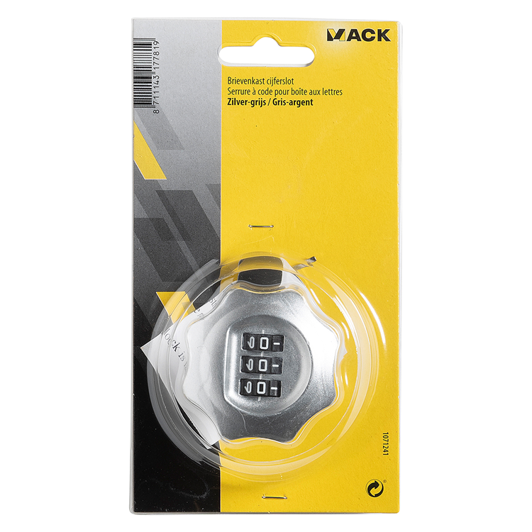 Load image into Gallery viewer, Mack 1071241 - brievenkast cijferslot grijs rond | 3 stuks
