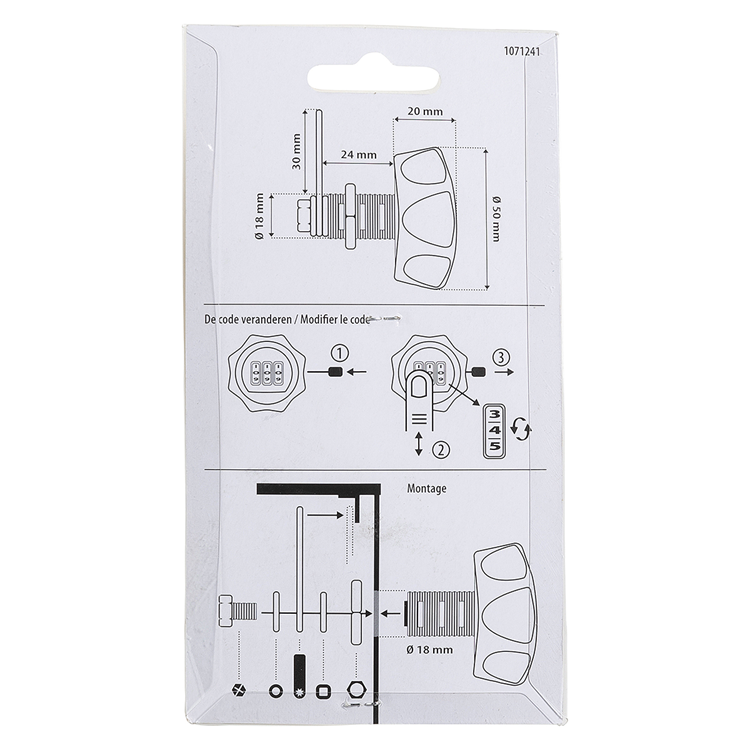 Load image into Gallery viewer, Mack 1071241 - brievenkast cijferslot grijs rond | 3 stuks
