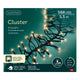 Lumineo kerstverlichting cluster warm-wit 588led