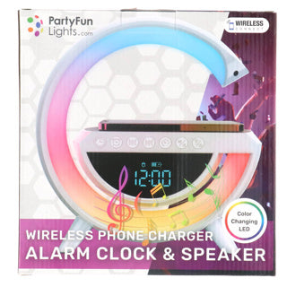 Load image into Gallery viewer, No brand wekkerradio + tel.oplader + speaker 23x23,5x8,4 cm
