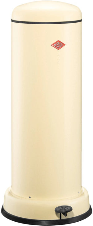 Wesco big baseboy prullenbak met soft close | 30 liter | metaal - amandel | pedaalemmer