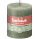 Bolsius rustiek stompkaars fresh olive ø68x80 mm 30 uur (4 stuks)