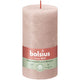 Bolsius rustiek stompkaars misty pink ø68x130 mm 60 uur (4 stuks)
