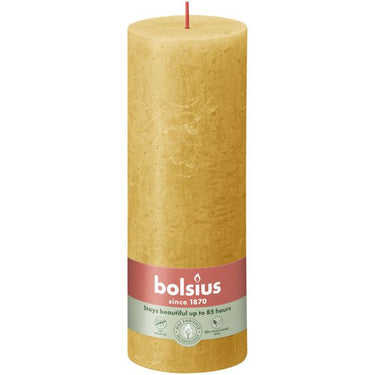 Bolsius rustiek stompkaars honey yellow ø68x190 mm 85 uur (4 stuks)