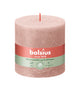 Bolsius rustiek stompkaars misty pink ø100x100 mm 62 uur (3 stuks)