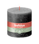 Bolsius rustiek stompkaars stormy grey ø100x100 mm 62 uur (3 stuks)