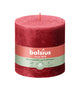 Bolsius rustiek stompkaars delicate red ø100x100 mm 62 uur (3 stuks)