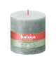 Bolsius rustiek stompkaars jade green ø100x100 mm 62 uur (3 stuks)