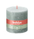 Bolsius rustiek stompkaars jade green ø100x100 mm 62 uur (3 stuks)
