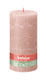 Bolsius rustiek stompkaars misty pink ø100x200 mm 125 uur (4 stuks)