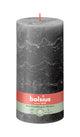 Bolsius rustiek stompkaars stormy grey ø100x200 mm 125 uur (4 stuks)