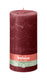 Bolsius rustiek stompkaars velvet red ø100x200 mm 125 uur (4 stuks)