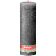 Bolsius rustiek stompkaars stormy grey ø100x300 mm 200 uur (4 stuks)