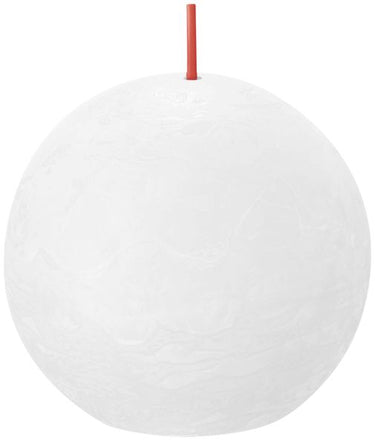 Bolsius rustiek bolkaars cloudy white ø76 mm 25 uur (6 stuks)
