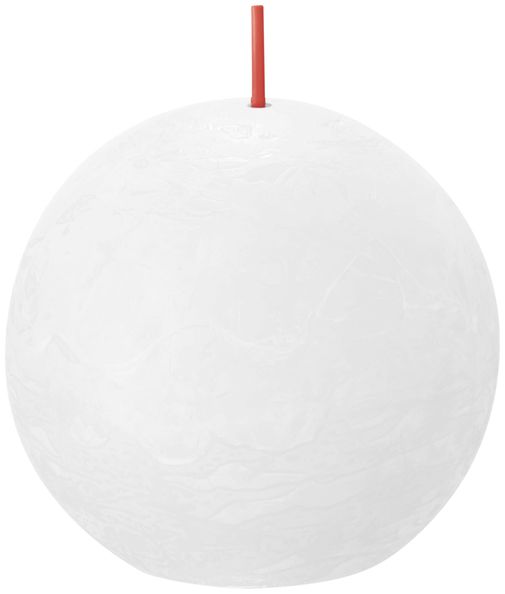 Bolsius rustiek bolkaars 76mm cloudy white a6