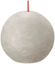 Bolsius rustiek bolkaars sandy grey ø76 mm 25 uur (6 stuks)