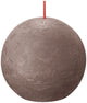 Bolsius rustiek bolkaars rustic taupe ø76 mm 25 uur (6 stuks)