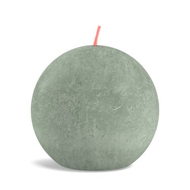 Bolsius rustiek bolkaars jade green ø76 mm 25 uur (6 stuks)