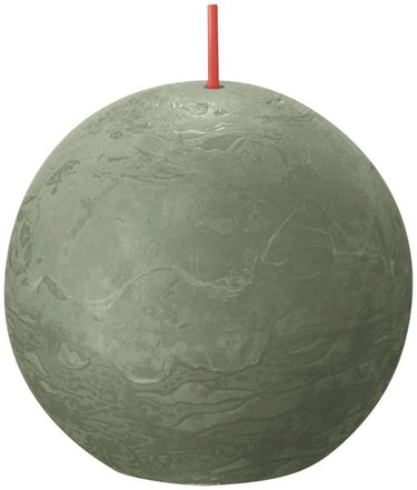 Bolsius rustiek bolkaars fresh olive ø76 mm 25 uur (6 stuks)