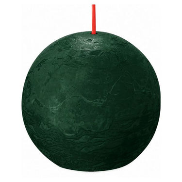 Bolsius rustiek bolkaars pine green ø76 mm 25 uur (6 stuks)