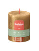 Bolsius stompkaars shimmer gold ø68x80 mm 35 uur (4 stuks)