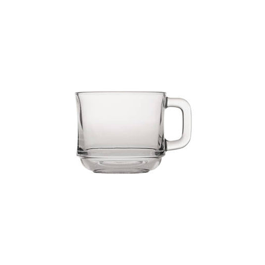 Duralex theeglas stapelbaar met oor gehard (6x 22cl)